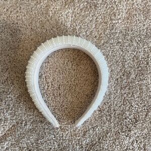 White Beaded Headband | Pearl Headband | Bridal